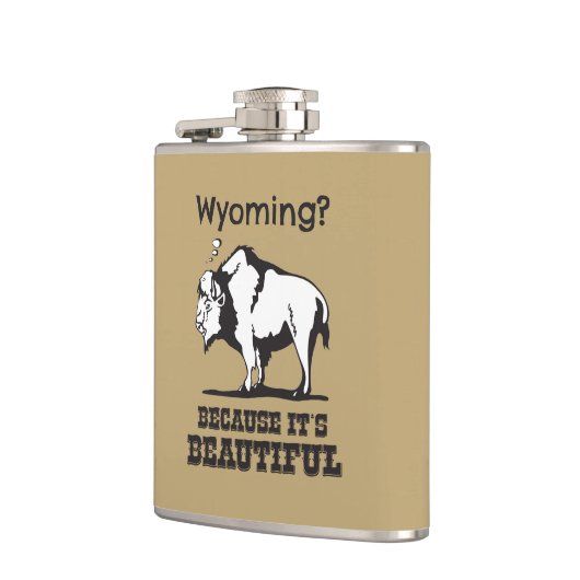 Wyoming? Omdat het prachtig is Heupfles (Links)