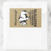 Wyoming? Omdat het prachtig is Rechthoekige Sticker (Tas)
