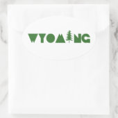 Wyoming Ovale Sticker (Tas)