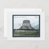 Wyoming Poster Briefkaart (Voorkant / Achterkant)