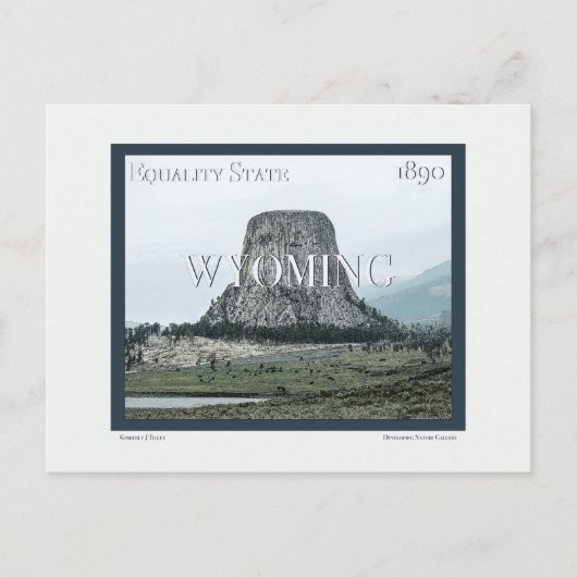Wyoming Poster Briefkaart (Voorkant)