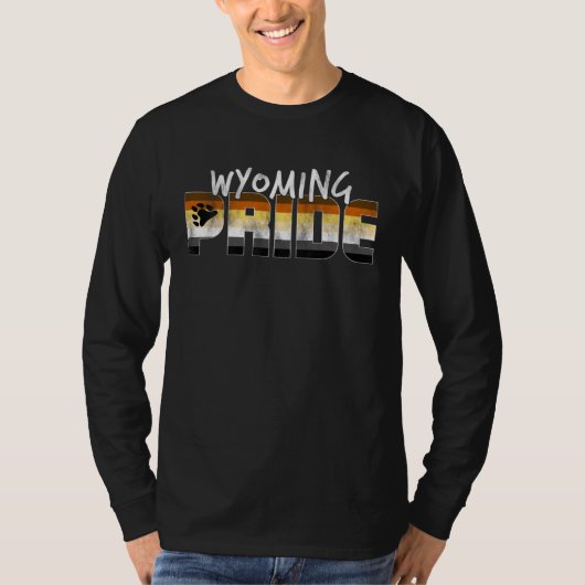 Wyoming Pride Gay Bear Flag T-shirt (Voorkant)