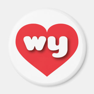 Wyoming red hart - Ik hou van waarom Magneet