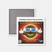 Wyoming Rocks De Eclipse Magnet Magneet (Voorkant / Achterkant)