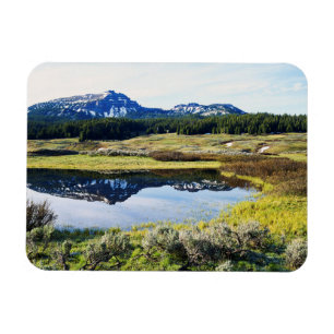 Wyoming, Rocky Mountains, Een bergtop Magneet