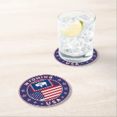 Wyoming Ronde Kartonnen Onderzetter (Insitu)