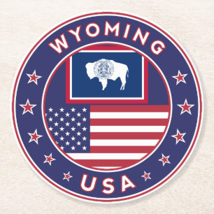 Wyoming Ronde Kartonnen Onderzetter