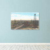 Wyoming Salt Creek Old Fields SceneWyoming Canvas Afdruk (Insitu (Houten vloer))