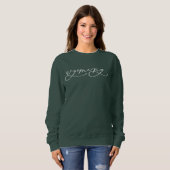 Wyoming Script State Femme Sweatshirt (Devant entier)