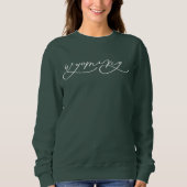 Wyoming Script State Femme Sweatshirt (Devant)