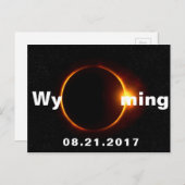 Wyoming Solar Eclipse Briefkaart (Voorkant / Achterkant)