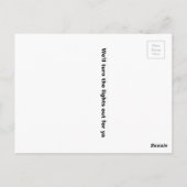 Wyoming Solar Eclipse Briefkaart (Achterkant)