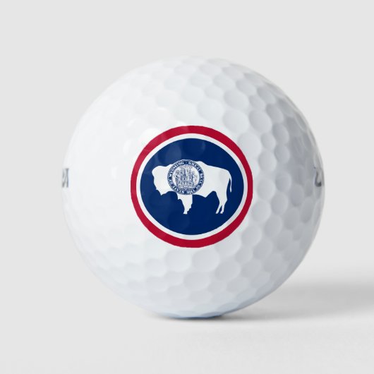 Wyoming Staatsvlag Golfballen (Voorkant)