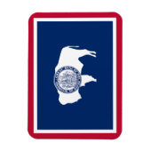 Wyoming Staatsvlag Magneet (Verticaal)