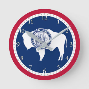 Wyoming Staatsvlag Ronde Klok