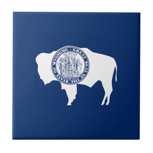 Wyoming Staatsvlag Tegeltje (Voorkant)