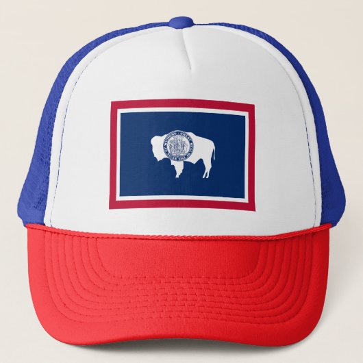 Wyoming Staatsvlag Trucker Pet (Voorkant)
