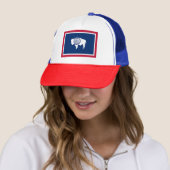 Wyoming Staatsvlag Trucker Pet (In situ)