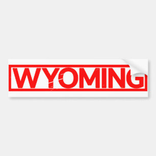 Wyoming Stamp Bumpersticker