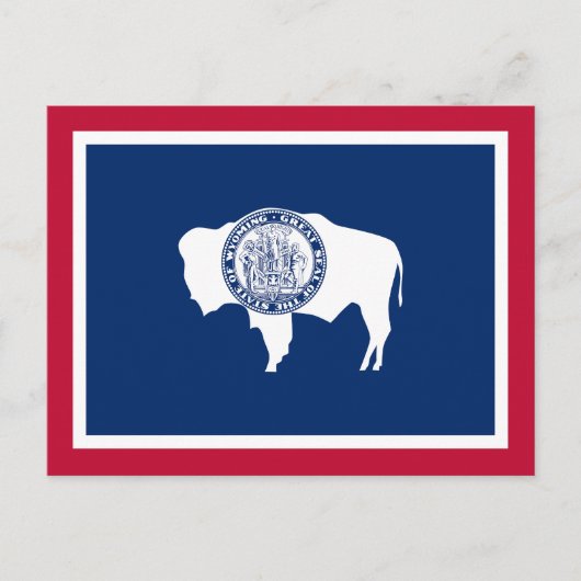 Wyoming State Flag Briefkaart (Voorkant)