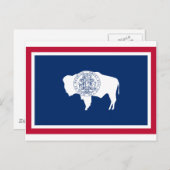 Wyoming State Flag Briefkaart (Voorkant / Achterkant)