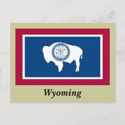 Wyoming State Flag Briefkaart (Voorkant)