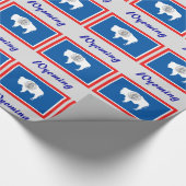 Wyoming State Flag Cadeaupapier (Hoek)