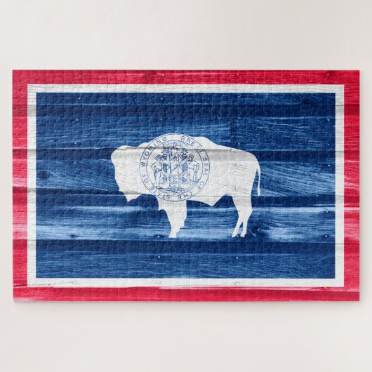 Wyoming State Flag Legpuzzel (Horizontaal)
