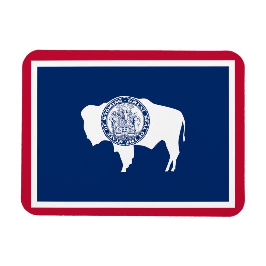 Wyoming State Flag Magneet (Horizontaal)