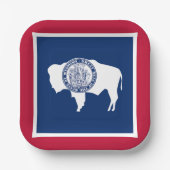 Wyoming State Flag Papieren Bordje (Voorkant)