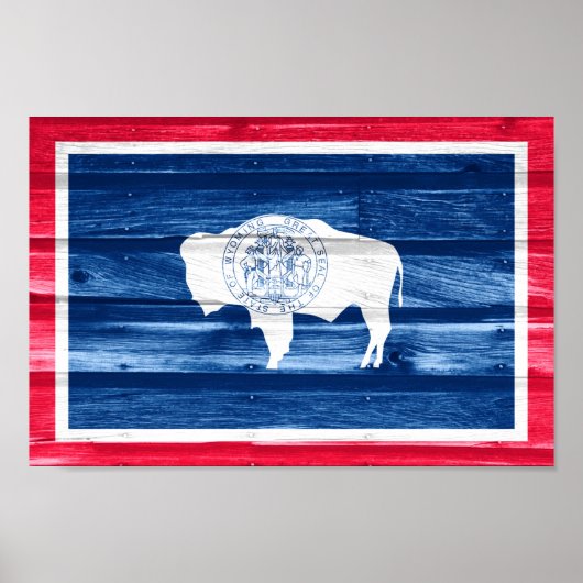 Wyoming State Flag Poster (Voorkant)