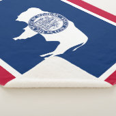 Wyoming State Flag Sherpa Deken (3/4)