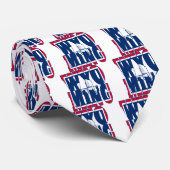 Wyoming state flag text stropdas (Opgerold)