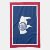 Wyoming State Flag Theedoek (Verticaal)