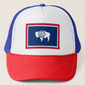 Wyoming State Flag Trucker Pet (Voorkant)