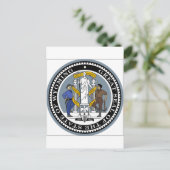 Wyoming State Seal Briefkaart (Staand voorkant)