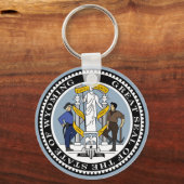 Wyoming State Seal Sleutelhanger (Voorkant)