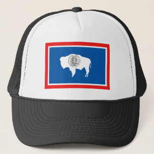 Wyoming State-vlag Trucker Pet