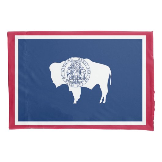Wyoming State Vlaggendruk Patriottisch Kussensloop (Voorkant)
