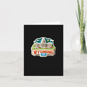 Wyoming Sticker Kaart