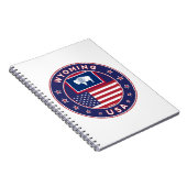 'Wyoming sticker, telefoonbehuizing, canvas tas, k Notitieboek (Rechterzijde)