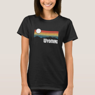 Wyoming  Sunset 80s Retro Summer State Verenigde S T-shirt