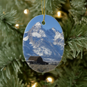 Wyoming Tetons-kerstversiering Keramisch Ornament