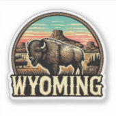 Wyoming USA Sticker (Voorkant)