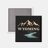 Wyoming Verenigde Staten Magneet (Voorkant / Achterkant)