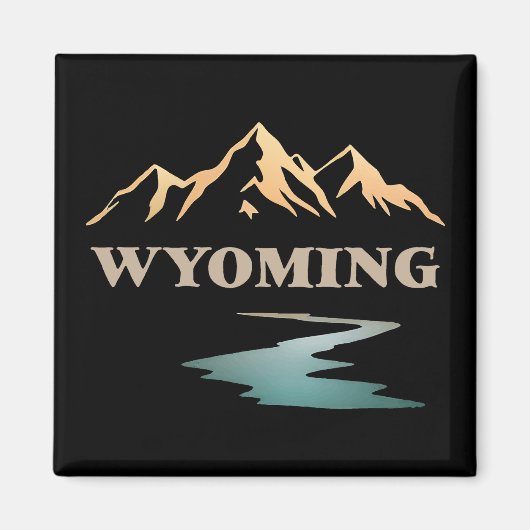 Wyoming Verenigde Staten Magneet (Voorkant)