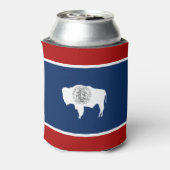 Wyoming vlag blikjeskoeler (Blikje Achterkant)
