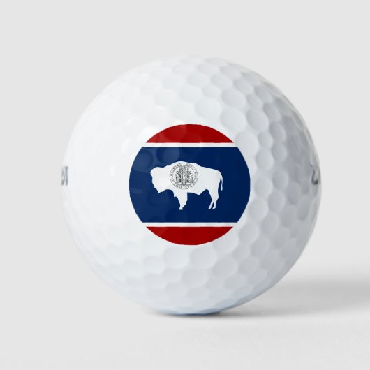 Wyoming vlag golfballen (Voorkant)