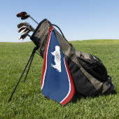 Wyoming vlag golfhanddoek (Groen)
