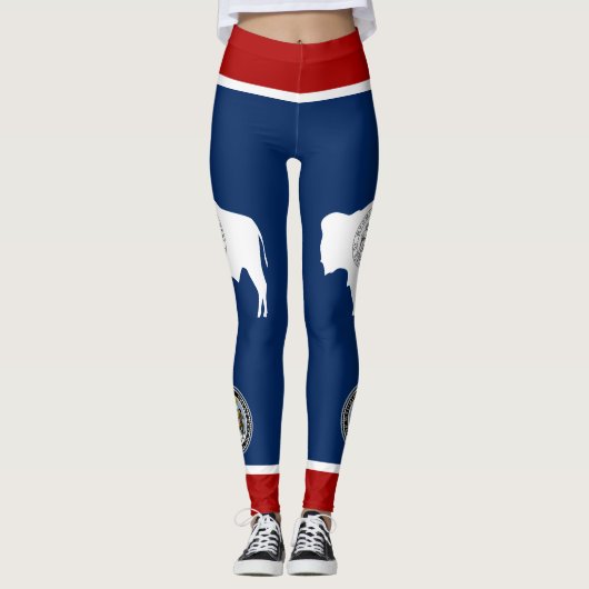 Wyoming vlag leggings (Voorkant)